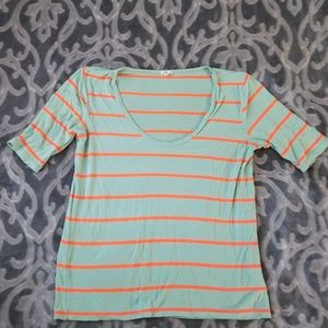J. Crew scoop-neck stripshirt